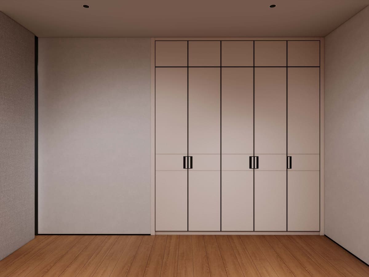 Built-in cabinet project image with full-height doors